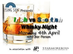 Irish vs Scottish Whisky Night Image