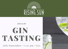 Monthly Tasting Sessions - September - Gin Image