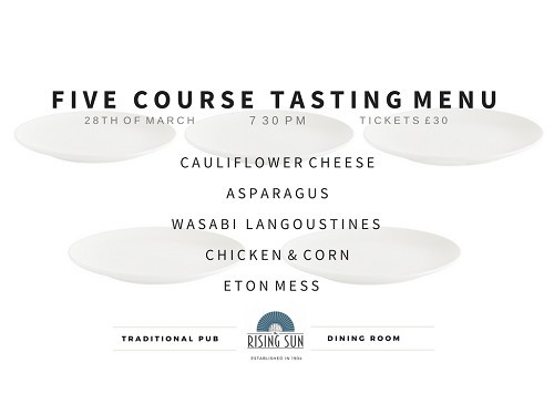 Five Course Tasting Menu Image